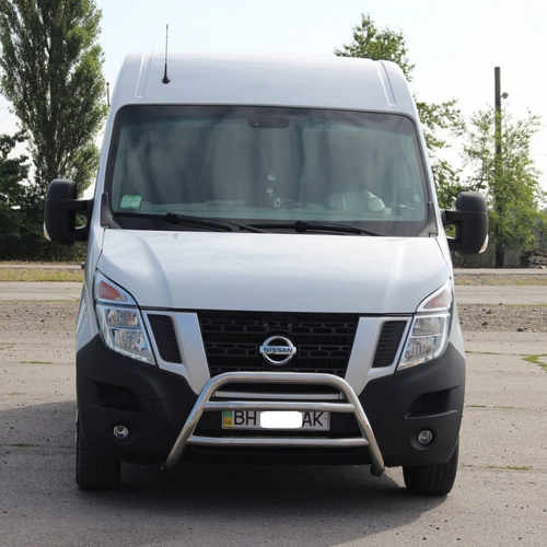 Кенгурятник з двома перемичками для Renault Master 2010+ (NISSAN NV400 2010+, Opel Movano-2010+)