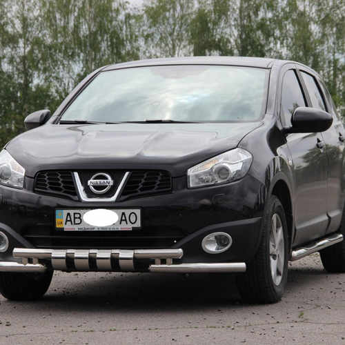 Захист переднього бампера для Nissan Qashqai 2010-2014