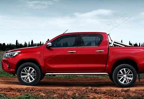 Хром окантовка вікон (4 шт, нерж) Toyota Hilux 2015+