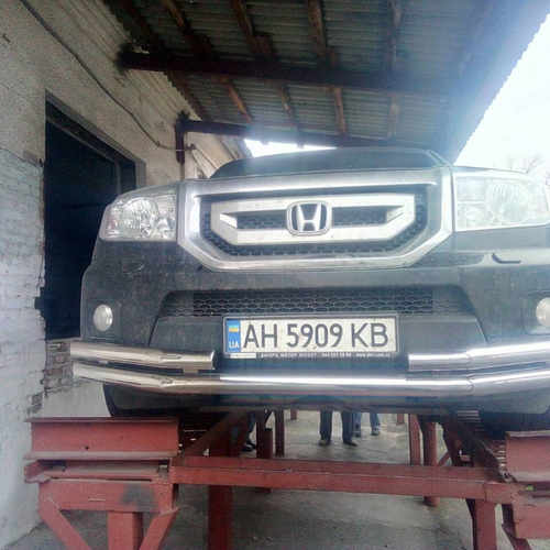 Захист передня труба подвійна D60/60 для Honda Pilot 2008-2016