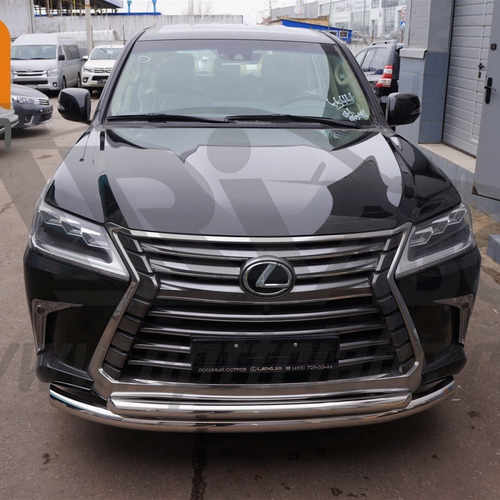 Захист переднього бампера Lexus LX (2015-) (подвійний) d60/60