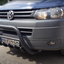 Кенгурятник з перемичкою і грилем D60 для Mazda BT-50 2006-2012 (WT003, чорний мат)