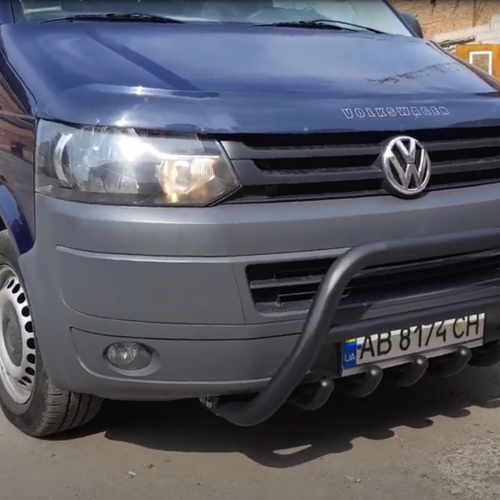 Кенгурятник з перемичкою і грилем D60 для Suzuki Grand Vitara XL 7 2001-2006 (WT003, чорний мат)