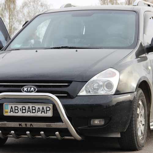 Кенгурятник з написом і грилем D51 для Volvo XC-60 2009+ (WT004)