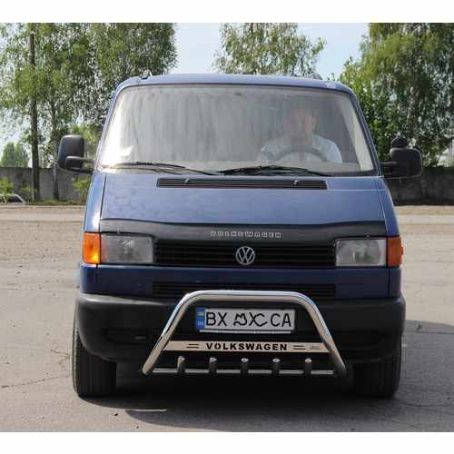 Кенгурятник з написом і грилем D51 для Volvo XC-60 2009+ (WT004)