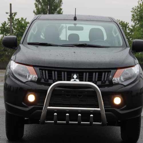Кенгурятник з перемичкою і грилем D51 Mitsubishi L-200 2010+
