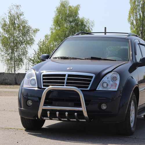 Кенгурятник з перемичкою і грилем D51 Mitsubishi L-200 2010+