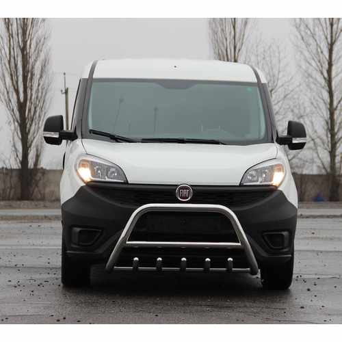 Кенгурятник з перемичкою і грилем D51 для Peugeot Bipper 2008+