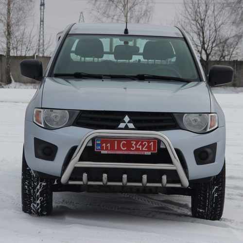 Кенгурятник з перемичкою і грилем D51 для Peugeot Bipper 2008+