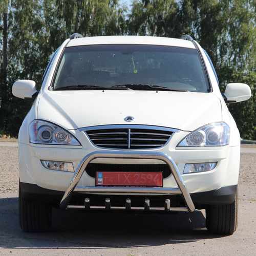 Кенгурятник з перемичкою і грилем D51 для Peugeot Bipper 2008+