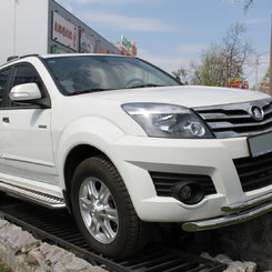 Передняя защита (черный металл) для Haval H3