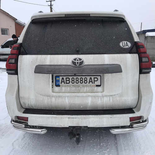 Захист заднього бампера куточки подвійні Can Oto для Toyota Land Cruiser 150