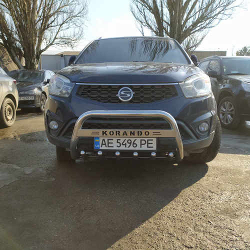 Кенгурятник з написом Korando 2010-2019