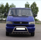 Кенгурятник з перемичкою і грилем D51 для Vw T4
