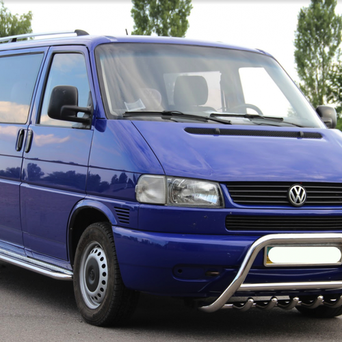 Кенгурятник з перемичкою і грилем D51 для Vw T4