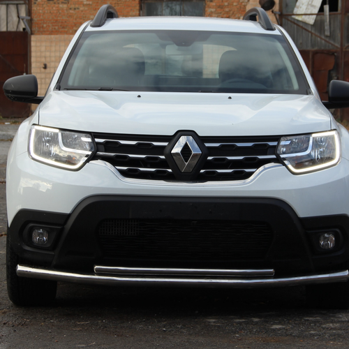 Передій захист подвійний для Renault Duster 2010-2017, 2017+