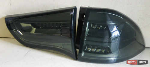 Задні ліхтарі LED для Mitsubishi Pajero Sport 2008+ (хром-тонована)