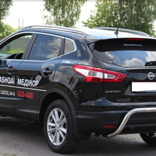 Захист заднього бампера для Nissan Qashqai 2014+