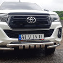 Захист переднього бампера Toyota Hilux (2015-) (подвійний Shark) d60/60