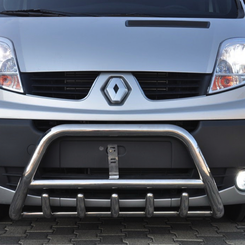 Кенгурятник з перемичкою і грилем D51 для Renault Trafic 2004-2015