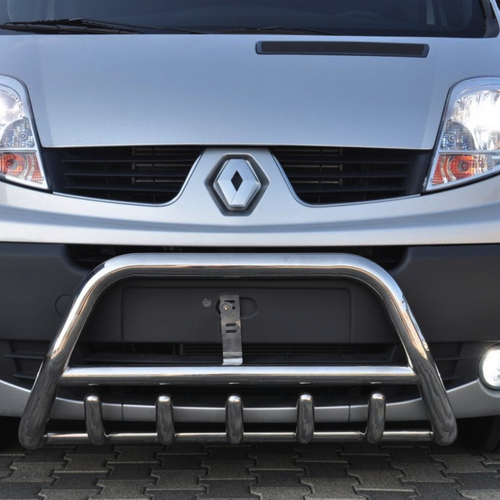 Кенгурятник з перемичкою і грилем D51 для Renault Trafic 2004-2015