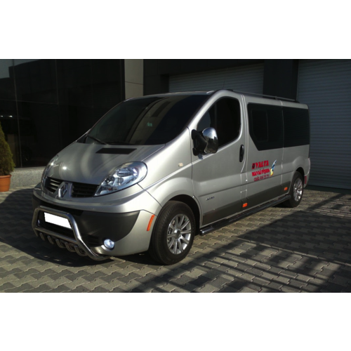 Кенгурятник з перемичкою і грилем D51 для Renault Trafic 2004-2015