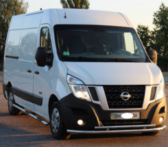 Захист переднього бампера подвійний для Renault Master 2010+ (NISSAN NV400 2010+, Opel Movano-2010+)