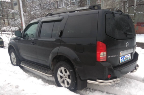 Окантовка штатних порогів для Nissan Pathfinder 2006-2013