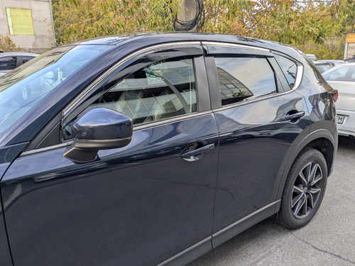 Вітровики Mazda CX-5 2017+, з хром окантовкою 4шт.