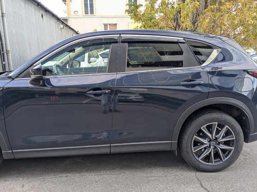 Вітровики Mazda CX-5 2017+, з хром окантовкою 4шт.