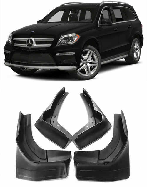Бризковики Mercedes GL/GLS/ML/GLE X166 2012-2019 з підніжками 4шт