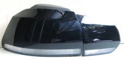 Задняя светодиодная LED оптика (черная) для Volkswagen Golf 6 2009-2012