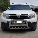 Кенгурятник з написом і грилем D60 для Renault Duster 2010-2017, 2018+