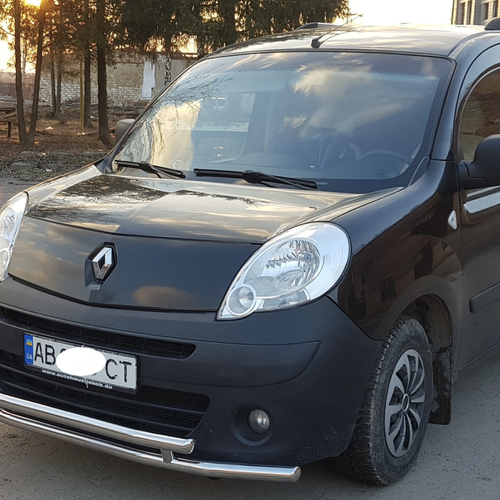 Захист переднього бампера подвійний для Renault Kangoo 2007-2013 Діаметр 6042мм