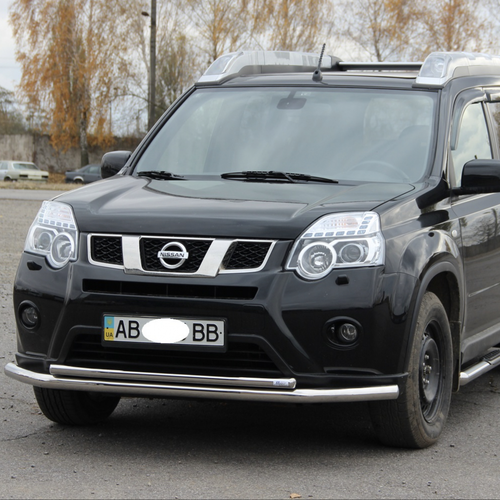 Захист переднього бампера подвійний для Honda CRV 2010-2012 Діаметр 60-42мм