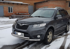 Захист переднього бампера подвійний для Hyundai Santa Fe 2006-2012 Діаметр 6042мм