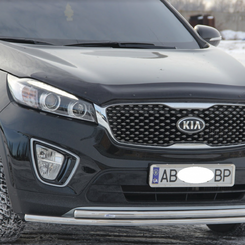 Захист переднього бампера подвійний для Kia Sorento 2015 - Діаметр 6060мм