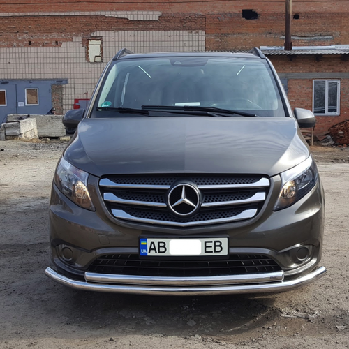 Захист переднього бампера подвійний для Mercedes Vito 2015 - Діаметр 6060мм