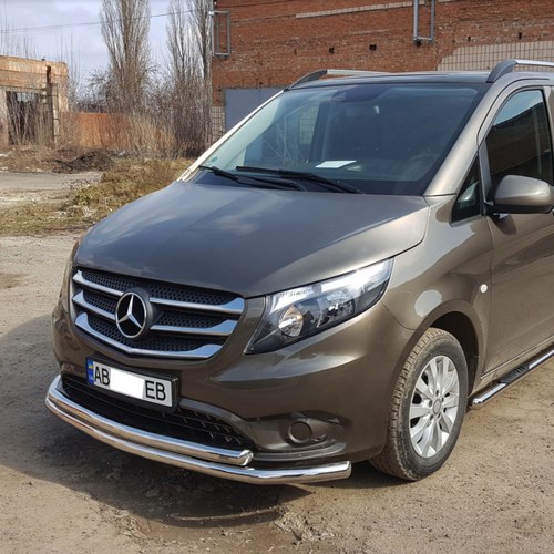 Захист переднього бампера подвійний для Mercedes Vito 2015 - Діаметр 6060мм