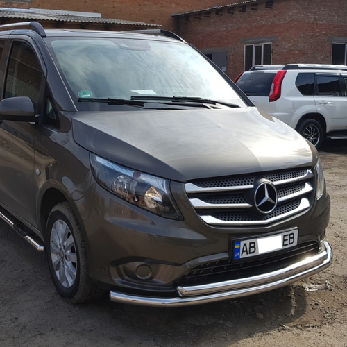 Захист переднього бампера подвійний для Mercedes Vito 2015 - Діаметр 6060мм