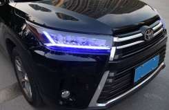 Передние альтернативные тюнинг фары для Toyota Highlander 2017-