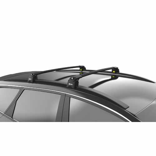 Багажник на кришу Turtle Air 2 для Renault Kadjar 2016+, чорний (2шт)