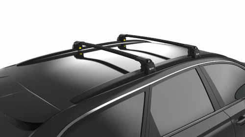 Багажник на кришу Turtle Air 2 для Volvo V60 універсал, чорний (2шт)