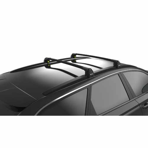 Багажник на кришу Turtle Air 2 для Renault Kadjar 2016+, чорний (2шт)
