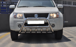 Кенгурятник з перемичкою і грилем D60 для Suzuki Grand Vitara 2005-2015