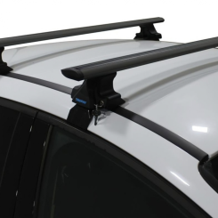 Багажник на гладкий дах TrophyBars (перемички) до Ford Focus 4 Hatchback 2019-..., довжина (130 cm) чорні