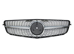 Решітка радіатора Mercedes C-Class W204 2006-2013 Diamond Silver