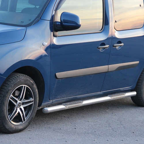 Бічні труби B2 для Renault Logan MCV 2013+, (2шт, нерж) 60мм