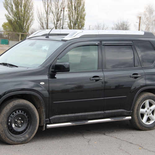Бічні труби B2 для Renault Logan MCV 2013+, (2шт, нерж) 60мм