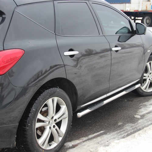 Бічні труби B2 для Renault Logan MCV 2013+, (2шт, нерж) 60мм